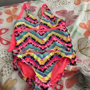 Justice swimsuit top and bottom